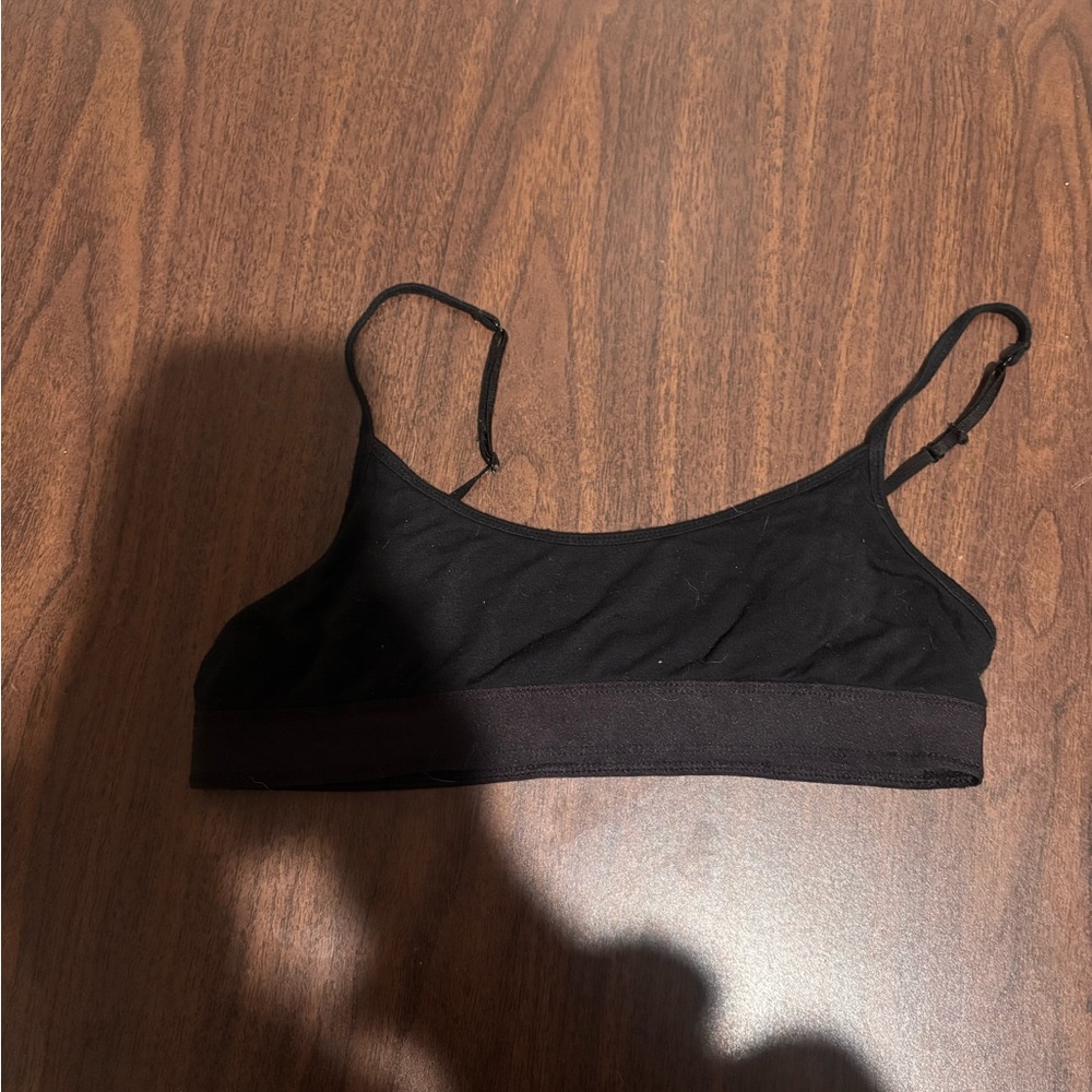 Wilfred Black Adjustable Strap Bralette
